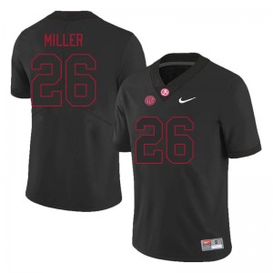 Mens Jam Miller Black Alabama Crimson Tide #26 University College Football Jersey 668143-275