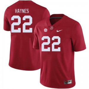 Men's Justice Haynes Crimson Alabama Crimson Tide #22 Player College Football Jerseys 370284-909