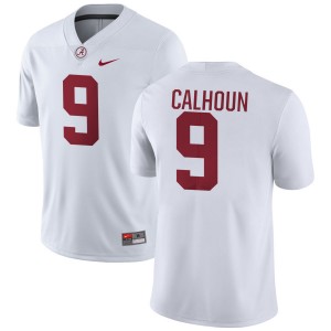 Men Cameron Calhoun White Alabama Crimson Tide #9 High School College Football Jersey 171876-866