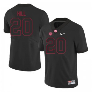 Men's Daniel Hill Blackout Alabama Crimson Tide #20 Stitched College Football Jersey 736135-744