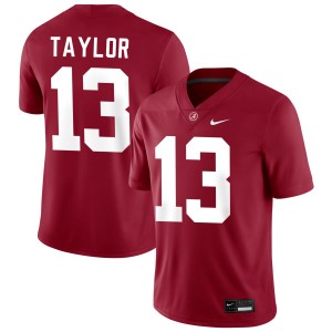 Mens Ivan Taylor Crimson Alabama Crimson Tide #13 Game College Football Jerseys 685903-868
