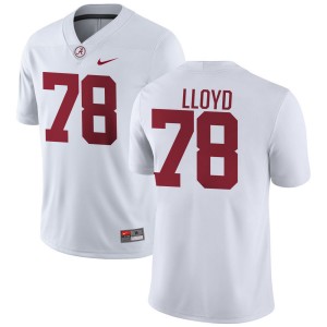 Men Jackson Lloyd White Alabama Crimson Tide #78 Replica College Football Jerseys 252250-858