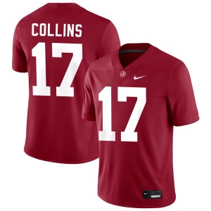 Men Kelby Collins Crimson Alabama Crimson Tide #17 Replica College Football Jerseys 143596-171