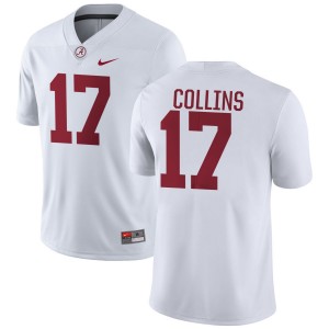 Men's Kelby Collins White Alabama Crimson Tide #17 2025-26 College Football Jersey 642162-933