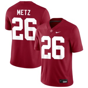 Men's Luke Metz Crimson Alabama Crimson Tide #26 Embroidery College Football Jerseys 962204-926