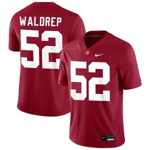 Men's Mal Waldrep Crimson Alabama Crimson Tide #52 Player College Football Jersey 542396-391