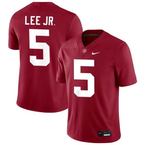 Men's Dijon Lee Jr. Crimson Alabama Crimson Tide #5 High School College Football Jerseys 535549-963