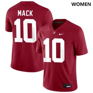 Women's Austin Mack Crimson Alabama Crimson Tide #10 2025-26 College Football Jerseys 956658-128