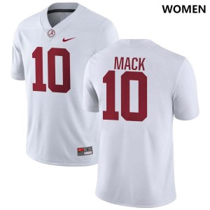 Women's Austin Mack White Alabama Crimson Tide #10 Alumni College Football Jersey 615547-737