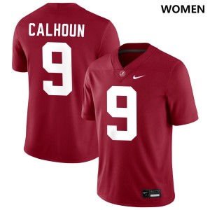 Womens Cameron Calhoun Crimson Alabama Crimson Tide #9 2025-26 College Football Jerseys 546933-495
