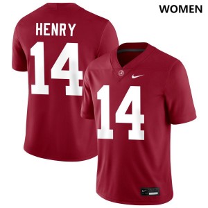 Women Fatutoa Henry Crimson Alabama Crimson Tide #14 Embroidery College Football Jersey 933202-701