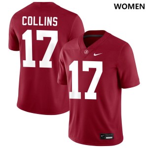 Women Kelby Collins Crimson Alabama Crimson Tide #17 2025 College Football Jersey 714694-191
