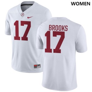 Women Lotzeir Brooks White Alabama Crimson Tide #17 2025-26 College Football Jerseys 490933-721