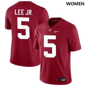Women's Dijon Lee Jr. Crimson Alabama Crimson Tide #5 Alumni College Football Jersey 701190-301