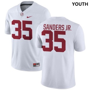 Youth Abduall Sanders Jr. White Alabama Crimson Tide #35 Player College Football Jerseys 621845-855