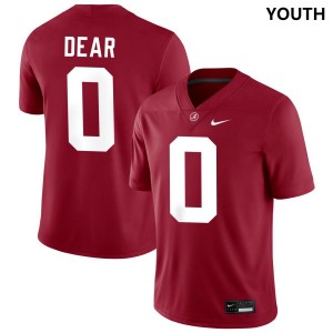 Youth Akylin Dear Crimson Alabama Crimson Tide #0 University College Football Jerseys 259282-864