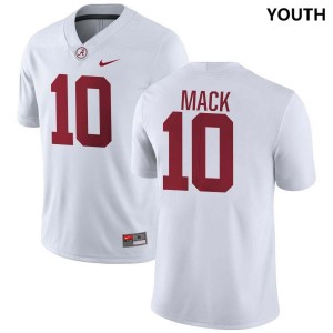 Youth Austin Mack White Alabama Crimson Tide #10 Limited College Football Jerseys 591902-519