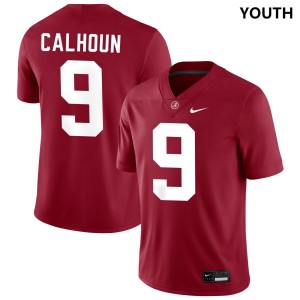 Youth Cameron Calhoun Crimson Alabama Crimson Tide #9 Limited College Football Jerseys 567791-208
