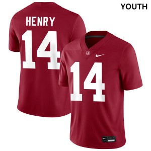 Youth Fatutoa Henry Crimson Alabama Crimson Tide #14 Game College Football Jerseys 612505-929