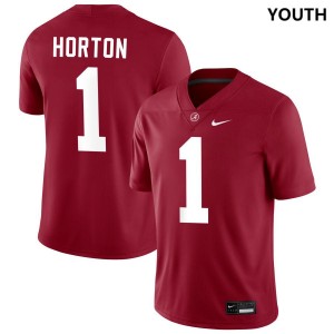 Youth Isaiah Horton Crimson Alabama Crimson Tide #1 2025 College Football Jersey 172882-708