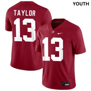 Youth Ivan Taylor Crimson Alabama Crimson Tide #13 Stitched College Football Jerseys 304014-112