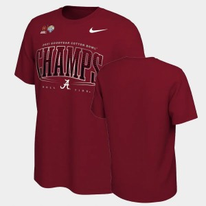 Mens Crimson Alabama Crimson Tide 2021 Orange Bowl Champions Locker Room College Football T-Shirt 619894-148