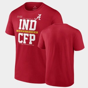 Men's Crimson Alabama Crimson Tide 2022 National Championship Playoff College Football T-Shirt 366276-951