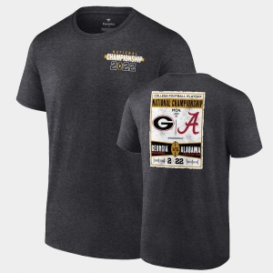Mens Crimson Alabama Crimson Tide 2022 National Championship Georgia Bulldogs CFP Matchup College Football T-Shirt 615537-705