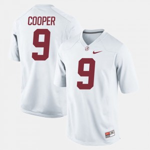 Youth Amari Cooper White Alabama Crimson Tide #9 Game Alumni Football Game Jerseys 960685-206