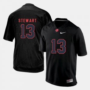 Mens ArDarius Stewart Black Alabama Crimson Tide #13 Alumni College Football Jersey 403834-314