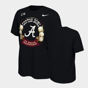 Men Black Alabama Crimson Tide 2021 Cotton Bowl Illustrated College Football T-Shirt 620241-161