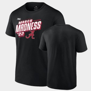Men Black Alabama Crimson Tide 2022 NCAA March Madness Basketball Tournament College Basketball T-Shirt 321980-357