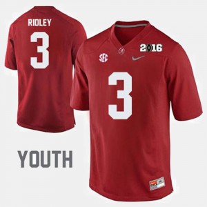 Youth Calvin Ridley Crimson Alabama Crimson Tide #3 Player College Football Jersey 572199-169