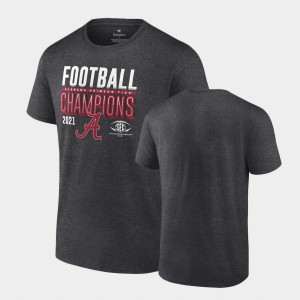 Men's Charcoal Alabama Crimson Tide 2021 SEC Football Conference Champions Locker Room College Football T-Shirt 149725-547