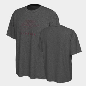 Men Charcoal Alabama Crimson Tide University Washed Max90 T-Shirt 951252-488