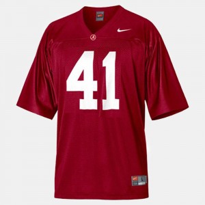 Men Courtney Upshaw Red Alabama Crimson Tide #41 High School College Football Jerseys 798251-603