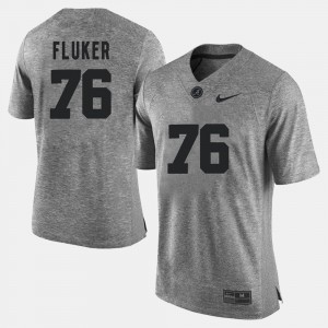 Men's D.J. Fluker Gray Alabama Crimson Tide #76 Gridiron Limited Gridiron Gray Limited Jersey 419857-916