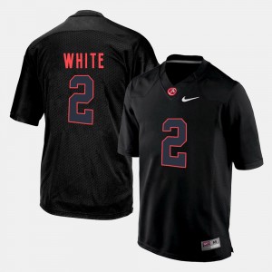 Men's DeAndrew White Black Alabama Crimson Tide #2 High School Silhouette College Jerseys 681731-368