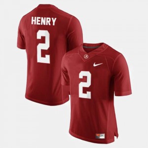 Men's Derrick Henry Red Alabama Crimson Tide #2 Official College Football Jerseys 422541-820