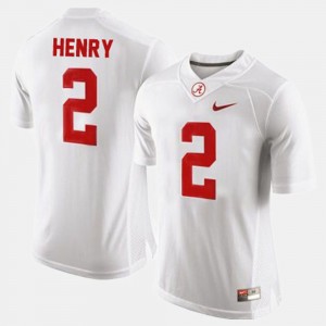 Men Derrick Henry White Alabama Crimson Tide #2 2025-26 College Football Jersey 417959-475