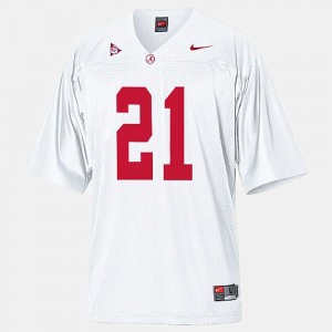Men Dre Kirkpatrick White Alabama Crimson Tide #21 Game College Football Jersey 241020-641