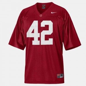 Youth Eddie Lacy Red Alabama Crimson Tide #42 High School College Football Jerseys 758774-529