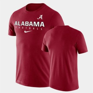 Mens Crimson Alabama Crimson Tide Legend Football Practice T-Shirt 777008-160
