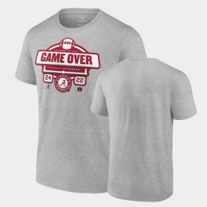 Mens Gray Alabama Crimson Tide 2021 Football Score Auburn Tigers College Football T-Shirt 980172-370