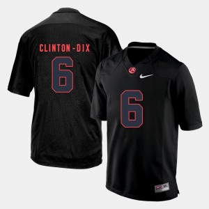 Mens Ha Ha Clinton-Dix Black Alabama Crimson Tide #6 University Silhouette College Jerseys 773081-149