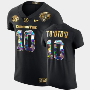 Men Henry To'oTo'o Black Alabama Crimson Tide #10 Golden Diamond Edition 2021 Cotton Bowl Jerseys 333490-505