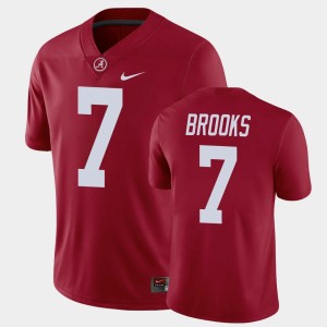 Men's Ja'Corey Brooks Crimson Alabama Crimson Tide #7 NCAA Game Jersey 507122-636
