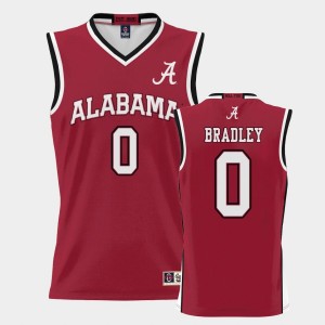 Mens Jaden Bradley Crimson Alabama Crimson Tide #0 ProSphere College Basketball Jersey 666097-640