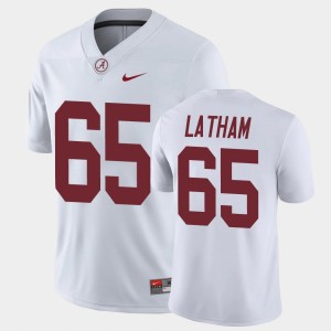 Men JC Latham White Alabama Crimson Tide #65 Limited Game Jersey 518400-684