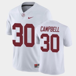 Mens Jihaad Campbell White Alabama Crimson Tide #30 2025 Game Jersey 587495-782